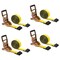 Mytee Products 4PK 4inx30ft Self-Tensioning Ratchet Tie Down Strap w/Flat Hook 5400lbs WLL, 4PK RS430TGx4 - alternate 1