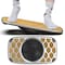 Homeroots Bamboo and Silver Active Standing Desk Balance Board 397717 - alternate 3