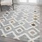 Jonathan Y Monique Trellis High-Low Multi/Gray 4 ft. x 6 ft. Area Rug SNT104A-4 - alternate 7
