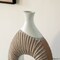 Uniquewise 19-Inch White and Gold Farmhouse Vase - Decorative Piece for Boho Kitchen, Bedroom Table, Home QI004688.WT - alternate 9