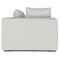 Homeroots 44" Gray Fabric Modular Sofa With Brown Legs 641032 - alternate 8