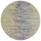 Homeroots 8' Pewter Silver And Gray Round Abstract Washable Indoor Outdoor Area Rug 582406 - alternate 6