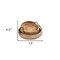 Homeroots Set of Two Brown Solid Wood Round Trays With Handles 574111 - alternate 8
