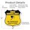 Signmission Video Surveillance Shield Sign We Prosec, 12 Inch X 12 Inch, Plastic Sign SHI-P-12-471 - alternate 4