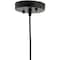 Jonathan Y Lotus 12.25" Adjustable Metal LED Pendant, Brass Gold/Black JYL9062A - alternate 9