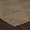 Homeroots 8' Beige and Brown Geometric Distressed Indoor Outdoor Runner Rug 559063 - alternate 8
