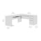 Bestar L Shaped Desk L-Shape Workstation, 82.9" D X 30.4" H, 71.1" W X Melamine, Slate/Sandstone 93880-59 - alternate 5