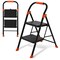 Wrightmaster 2-Step Steel Step Stool, 6 ft. Reach 900 lbs. Capacity with Non-Marring Feet and Safety Lock Zoro1172EH-BLACK - alternate 1