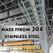 Kable Kontrol Stainless Steel Wire Mesh Cable Tray - 6 in W x 4 in D x 10 ft L, 60PK KK-6X4X10-304SS-60 - alternate 6
