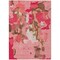 Homeroots 3' X 5' Coral Pink And Brown Abstract Washable Indoor Outdoor Area Rug 599556 - alternate 6