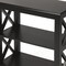 Homeroots 25" Black Wood Two Tier Bookcase 389562 - alternate 8