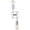 Jonathan Y Turing 18.7" 2-Light Metal LED Wall Sconce, Chrome JYL7456A - alternate 1