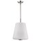 Nuvo Lune, 3 Light Pendant, Brushed Nickel Finish, Etched White Glass 60/8228 - alternate 7