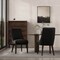 Manhattan Comfort Beever Chenille Wood Dining Chair in Black - Set of 2 DC103-BK - alternate 7