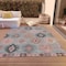 Homeroots 8' X 10' Gray Mauve And Charcoal Southwestern Washable Indoor Outdoor Area Rug 615137 - alternate 8