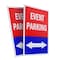 Signmission Event Parking With Double Arrow, Plastic Signs Only 24 Inch x 36 Inch, Corrugated Plastic, 2PK CSB-2436-2PACK-EventParkingWithDoubleArr - alternate 1