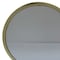 Homeroots 19" Brass Round Metal Framed Freestanding Mirror 485939 - alternate 5