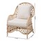 Bali & Pari Florence Bohemian Ivory Braided Rattan Arm Chair 248-13725-ZORO - alternate 9