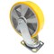 Vestil Polyurethane Swivel Caster 8 In. Diameter x 2 In. Width 1212 Lb. Capacity Yellow/Gray CST-PY-8X2PUA-S - alternate 7