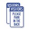 Signmission Visitors Please Park in the Back, 18'' X 24'' 2 Signs, Heavy Gauge Aluminum, 2PK A-1824-2PACK-22719 - alternate 1
