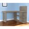 Homeroots 48" Light Gray L Shape Computer Desk 403796 - alternate 5