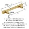 Amerock Pailou 3-3/4 inch (96mm) Center-to-Center Champagne Bronze Cabinet Pull, 25PK 25VMP37322CZ - alternate 3