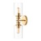 Jonathan Y Jules Edison 16.5" Cylinder 2-Light Iron/Seeded Glass Farmhouse Contemporary LED Wall Sconce, Brass G JYL7577E - alternate 11