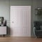 Sartodoors Sliding Closet Bi-fold Doors 72 x 80 inches, BASIC 9422 White, Sturdy Tracks Moldings Trims Hardwa BASIC9422BF-SKIN-72 - alternate 5