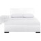 Homeroots Two Piece White Upholstered Solid and Manufactured Wood Bedroom Set 569360 - alternate 1