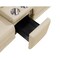 Homeroots 169" Beige Top Grain Leather Reclining Metal USB Sofa 720351 - alternate 7