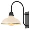 Jonathan Y Stanley 12.25" 1-Light Farmhouse Industrial Iron LED Gooseneck Arm Outdoor Sconce, Matte Almond JYL7614J - alternate 1
