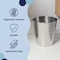 Happimess Axel Modern Minimalist Hammered Steel 2-Gallon Wastebasket, Polished Steel HPM1110E - alternate 5