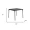 Homeroots 34" Black Wood and Iron Folding Square Card Table 719205 - alternate 7