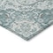 Homeroots 3' X 5' Teal Blue And Ivory Medallion Washable Indoor Outdoor Area Rug 617467 - alternate 8