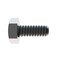 Zoro Select Not Graded, 1/4"-20 Hex Head Cap Screw, Plain Stainless Steel, 9/16 in L, 100 PK 2-H-25C-56 - alternate 4
