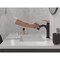 Delta Nicoli Single Handle Pull-Down Bathroom Faucet, 6.81 in, Matte Black / Champagne Bronze 15749LF-GZPD - alternate 7