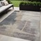 Homeroots 5' X 8' Gray Charcoal And Beige Abstract Washable Indoor Outdoor Area Rug 588523 - alternate 1