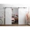 Vdomdoors Double Barn Interior Door, 84" x 96", White MELA7001DB-WS-8496 - alternate 6