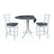 Whitewood Industries Extension Dining Tables, 45 in L, 38 in H, Parawood Top K05-42DPT-6B-S61722 - alternate 6