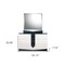 Homeroots White And Grey Dresser With 6 Drawer 384009 - alternate 5