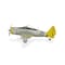 Homeroots 4" Yellow and Gray Metal Hand Painted P-47D Thunderbolt Model Airplane 489469 - alternate 7