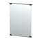 Gatco Fixed Mount 30" Frameless Rectangle Décor Mirror, Matte Black 1521MX - alternate 1