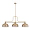 Z-Lite Melange Heritage Brass 3 Light Billiard 725-3HBR-D13HBR - alternate 6
