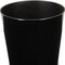 Homeroots 9in Black Recycled Plastic Indoor Outdoor Round Pot Planter 488198 - alternate 4