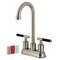 Kingston Brass Double-Handle 4" Centerset Bar Faucet, Brushed Nickel KB8498CKL - alternate 1