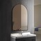 Homeroots 31" Black Lighted Arch Metal Framed Bathroom Vanity Mirror 564853 - alternate 6