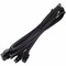 Silverstone Silver Stone Technologies PP06B-EPS55 550mm; 8 Pin Individually Sleeved Modular Cable - Black PP06B-EPS55 - alternate 1