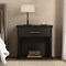 Manhattan Comfort Clifford Nightstand in Black (1-Drawer) NS1563-2 - alternate 1