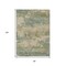 Homeroots 8' X 10' Pale Aqua And Khaki Abstract Washable Indoor Outdoor Area Rug 630936 - alternate 5