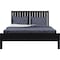 Homeroots Black Solid Wood Queen Bed Frame 523620 - alternate 8